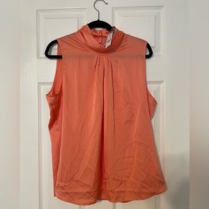 NWT Sleeveless peach blouse from New York & Company XL